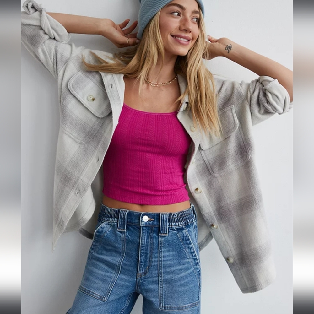 American Eagle Oversized Fleece & Love Shacket